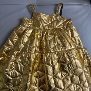 Christina Rohdes - Gold Quilted dress
